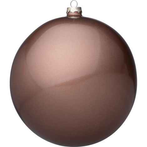 Pallina in vetro "Deserto" tinta unita per albero di Natale moderno da Ø 20 cm