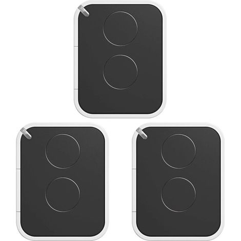 Lot de 3 Télécommandes Nice Era ON2E ON2 – Émetteur Portail et Porte de Garage – 2 Canaux, Fréquence 433,92 MHz, Noir/Blanc – Compatible Motorisation Nice (1/5)