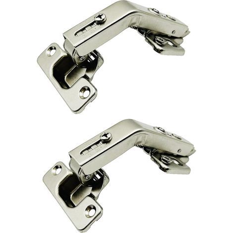 135 Grad Clip-on 35mm Eckfalttürscharnier für Küchenschränke, Kleiderschränke und Möbel, Ecktürkombination, 2 Stück (1/5)