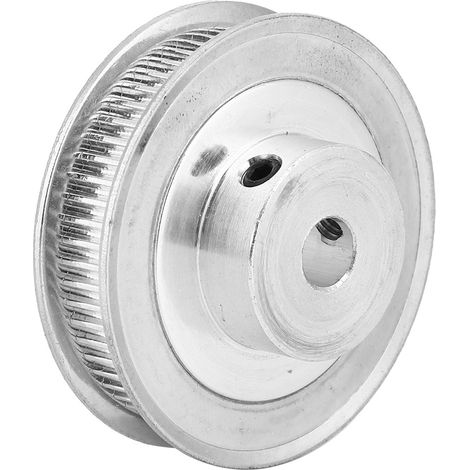 1 Poulie Synchronisée Alliage Aluminium 60 Dents GT2 Pas 2mm Alésage 5/6.35/8/10/12mm pour Courroie Crantée 6mm + 1 Clé Hex (1/5)
