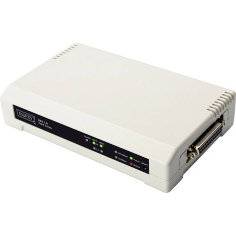 Serveur d'impression réseau Digitus DN-13006-1 LAN (10/100 Mo/s), USB, parallèle (IEEE 1284) R42205