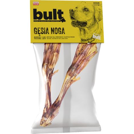 BULT masticable natural para perros, pata de ganso, 2 unidades, deshidratada. (1/3)