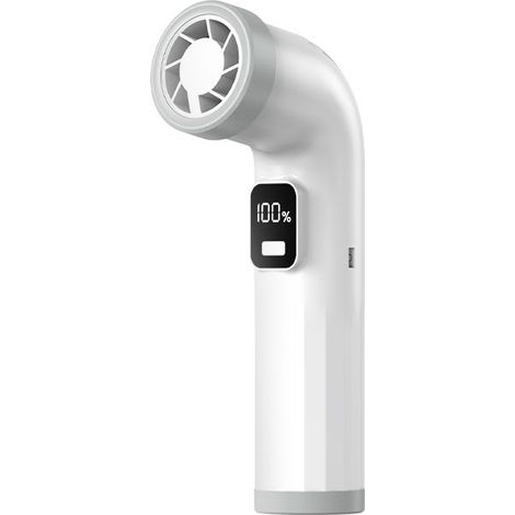 Ventilateur turbine – 100 vitesses – Col flexible – Batterie 3000 mAh – Silencieux – USB rechargeable – Léger – Pour bureau, voyage, loisirs – Flux puissant (1/4)