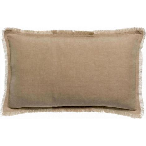Vivaraise Coussin Laly galet 30 x 50 cm chic et bohème (1/3)