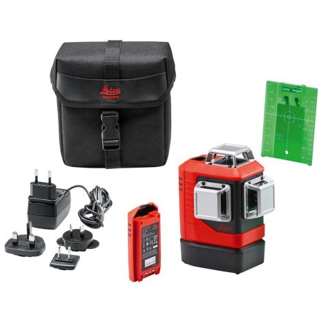 Leica Geosystems – Laser à ligne Lino L6Gs-1 – Projection 3x360° – Intensité réglable 100%/75%/50% – Pour nivellement intérieur précis (1/5)