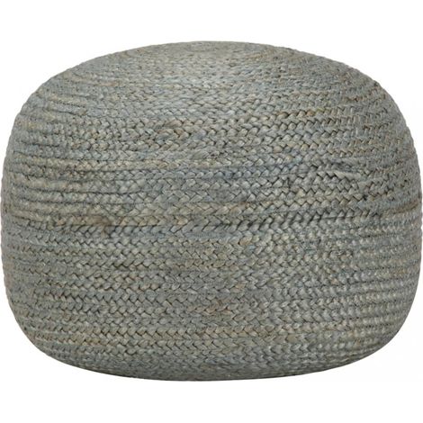 vidaXL Handmade Pouffe Olive Green 45x30 cm Jute (1/5)
