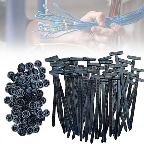 Attaches Autobloquantes Universelles en Nylon Rivets en Plastique pour Réparation Automobile, Fixation Rapide et Trou (50 Pcs) (1/5)