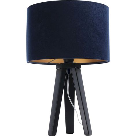 Lampe de chevet glamour 010s-044 - Noir, bleu, or (1/5)