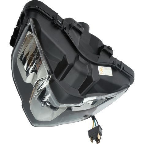 Weißer LED-Motorradscheinwerfer, Frontlampe für Y15ZR mit H4-Anschluss, klare Linse (1/5)