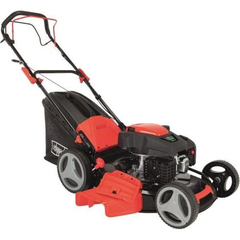Scheppach – Tondeuse thermique autotractée 53 cm – Moteur 224 cc – Fonction mulching – Pour jardins jusqu'à 1800m² – 5100 W (1/2)