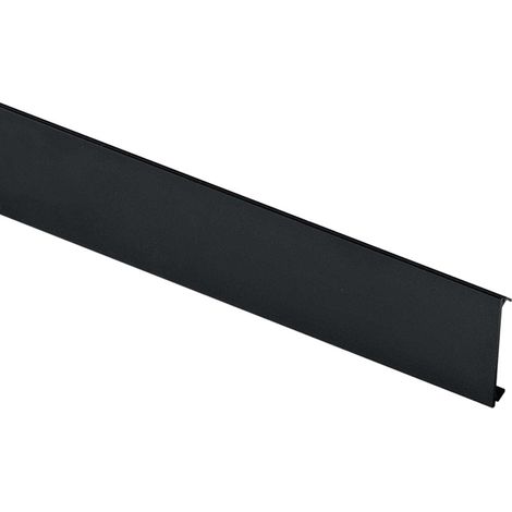 Pannello Copertura Binario Incasso Ego 100Cm Alluminio Nero