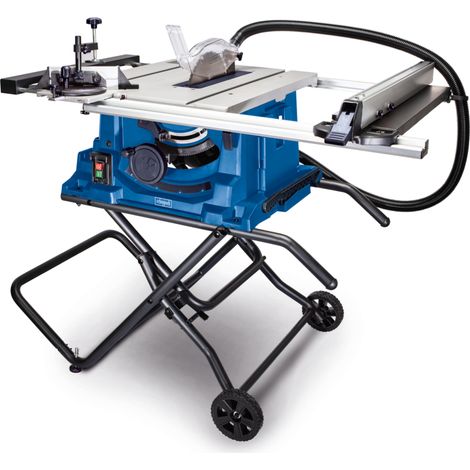 Scheppach Scie circulaire sur table HS115 – Scie sur table – 2000 W – Lame Ø255 mm – Vitesse 7000min-1 – Hauteur de coupe 83 mm – Support inclus