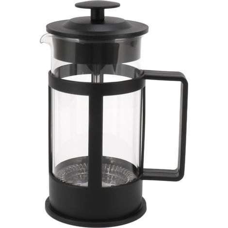 350-ml-Kaffeebereiter aus Glas und Edelstahl mit Stempelfunktion, French Press für Tee und Kaffee (1/5)