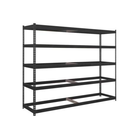 Rayonnage en métal anthracite 5 étagères 600 kgs dim.2000x1500x900mm sans vis (1/2)