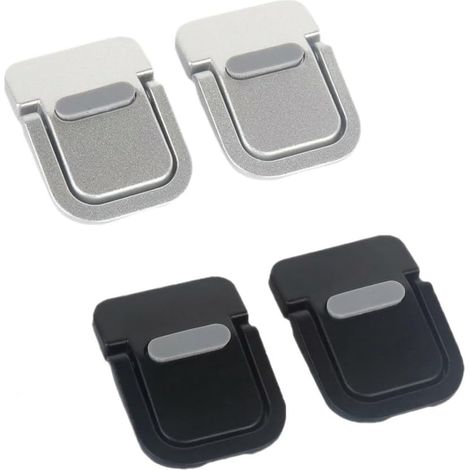 Laptopständer – 4er-Set – ABS – 2 verstellbare Stufen – ergonomisch und belüftet – Schwarz und Silber (1/5)