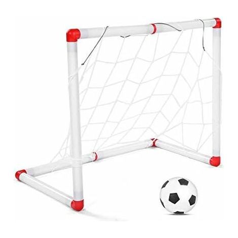 But De Football Mini - Structure En Acier Peint - Pour Entraînement Extérieur ou Intérieur - Hauteur 56 cm - Largeur 30 5 cm - Profondeur 45 cm - 1 Pièce (1/5)