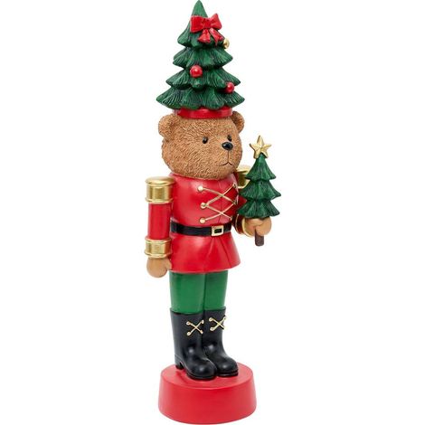 Cascanueces navideño con forma de oso de resina, 51 cm de altura - Feeric lights & christmas (1/2)