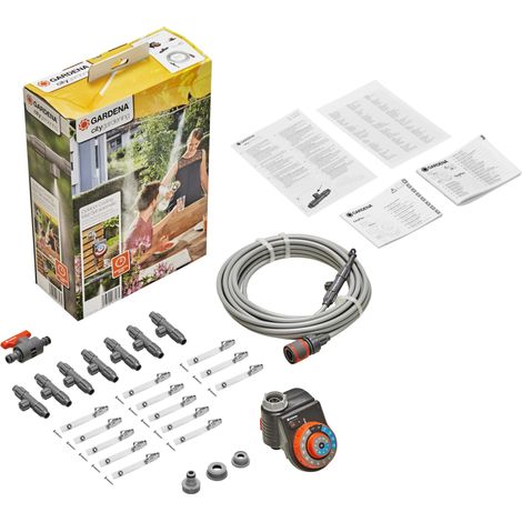 GARDENA Set brumizador nebulizador automático para jardín o terraza con programador incluido (13137-20) (1/5)