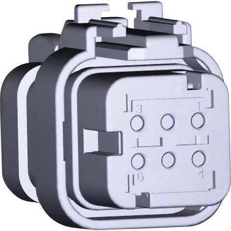 TE Connectivity Boîtier femelle pour câble série AMPSEAL16 Nbr total de pôles 6 776433-1 1 pc(s) Y729601 (1/2)