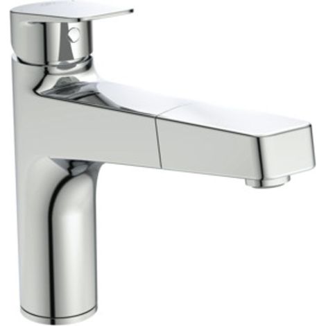 Ideal Standard Grifería de cocina Ceraplan c. caño alto Alcance 210mm Teleducha 1 función Cromado, BD331AA