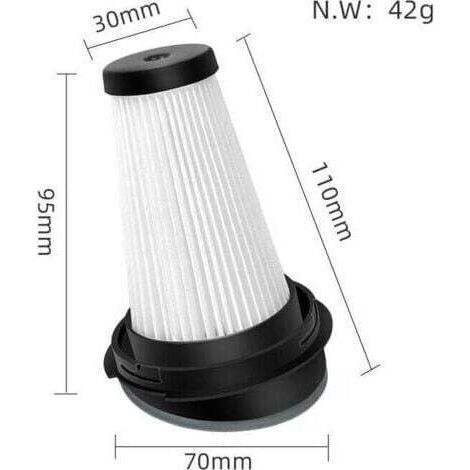 NALOOKAMIC Pack de 4 filtres de remplacement pour aspirateur balai Rowenta X-pert 3.60 X-Pert 160 RH72xxx ZR005202 (1/4)