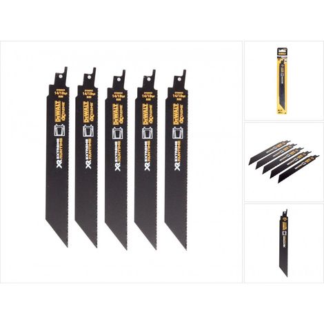 DEWALT XR Extreme Runtime Säbelsägeblatt BIM Metall 203 mm 5 Stück, DT99552