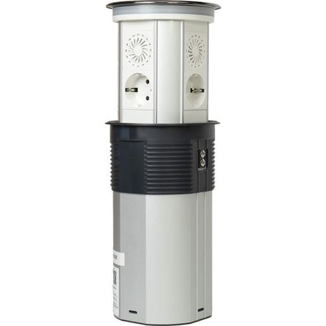 Prise connectée WiFi encastrable - PNI - PNI-WP300-S - 3 prises Schuko - USB-A + USB-C 18W - IP65