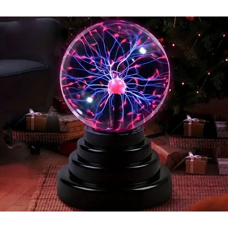 Veilleuse magique à plasma, boule lumineuse à plasma - Lampe tactile alimentée par USB, effet d'électricité statique magique pour décorations de fête et de maison