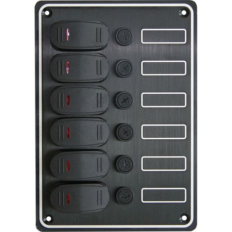 Quadro elettrico aaa 3939336 6 interruttori impermeabile alluminio