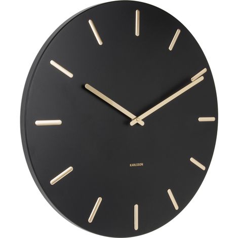 Horloge en métal Charme 45 cm Noir (1/4)