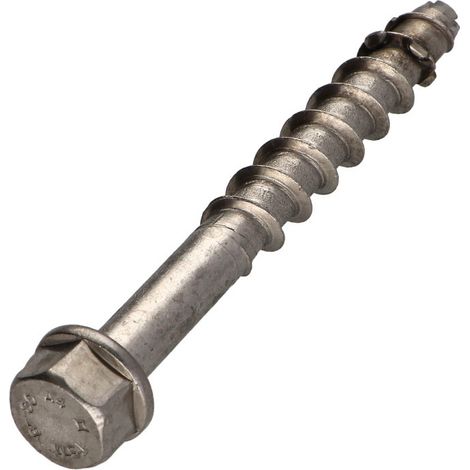 Vis béton Tête hexagonale TH SW15 Inox A4 12X120 Filetée sur 35-1 pièce