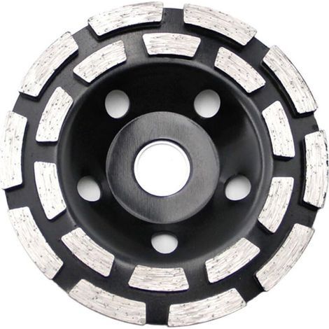Meule abrasive en émeri noir de 125 mm avec amélioration de la résistance à la chaleur et de la stabilité adaptée aux tâches à haute température