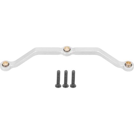 Biellette de direction en alliage d'aluminium, pièce de rechange pour voiture RC Traxxas 1/18, couleur argent, kit de direction de précision. (1/5)