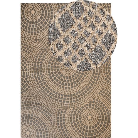 Teppich ARIBA Grau Beige 200 x 300 cm Jute