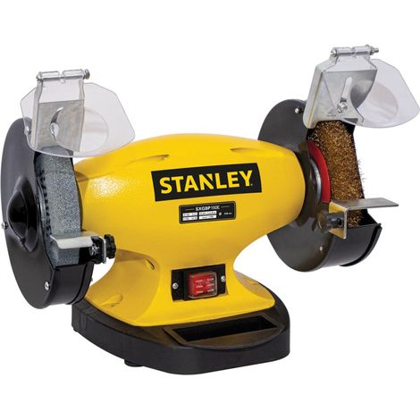 Amoladora de banco Stanley SXGBP150E 2 en 1 con cepillo para piedra