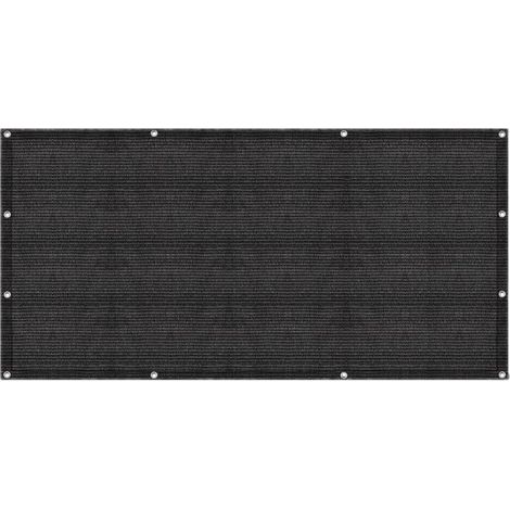 SWANEW Tappeto da esterno Tappeto da Tenda Tappeto da Viaggio da Campeggio Tappeto da Gazebo per Caravanna 300X600cm Nero