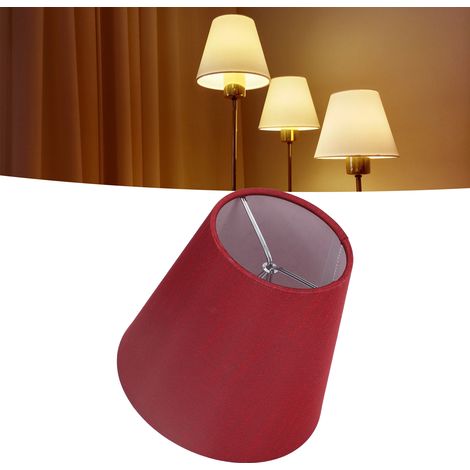 Abat-jour minimaliste moderne en tissu, compatible avec les lampes à pince, les lampadaires, les lampes de table, les suspensions et les appliques. A3-01 Rouge vin (1/5)