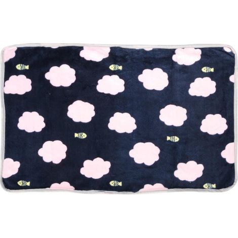 Couverture pour chien Cloud bleu marine foncé, dimensions 40x60cm b (1/3)