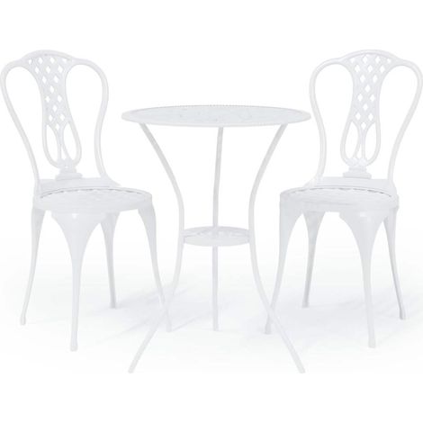 Maison Exclusive - Set da Bar 3 pz in Alluminio Pressofuso Bianco (1/5)