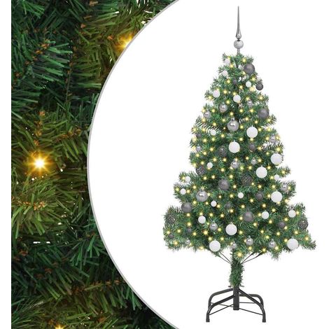 Weihnachtsbaum mit 300 LEDs mit Ständer Grün 180 cm PVC vidaXL