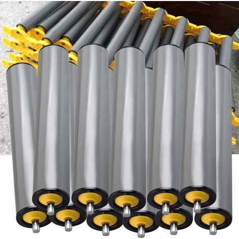 Convoyeur a rouleau Lot de 11 rouleaux de convoyeur industriels en PVC, 40 36 28 24 22 20 18 16 14 12 10 8 6 4 pouces de long, rouleau de courroie de convoyeur de rechange, diamètre 2,4'' 2'' 1,5'' 1 (1/5)