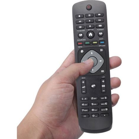 Télécommande Tv - Compatible Philips LCD LED Plasma - Portée 8 M - Sans Programmation - 1 Pièce (1/5)