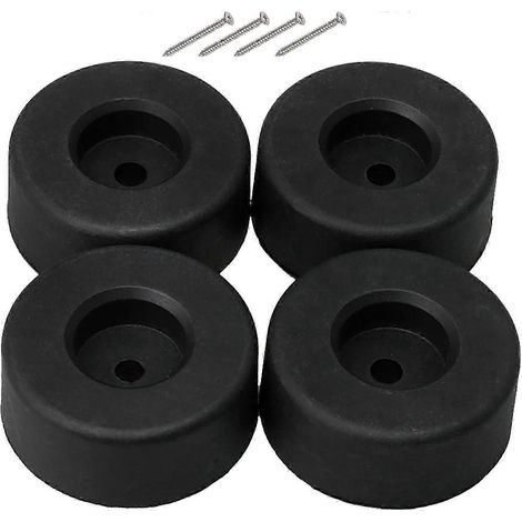 Pieds de meubles ronds en plastique 45 x 18 mm, pieds de canapé, accessoires de meubles, quincaillerie pour armoires, lot de 4 (1/5)