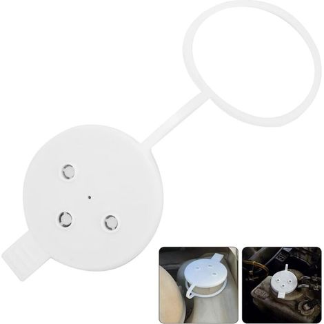 Couvercle de bouchon de réservoir pour réservoir de liquide lave-glace du système de lave-glace, bouchon de réservoir pour remplacement du système de lave-glace pour châssis W124 W123 1977 à 1985 (1/4)