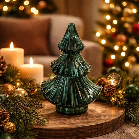 Candela Forest in cera di alta qualità fragranza fico e gelsomino, design moderno da 20 cm (1/4)