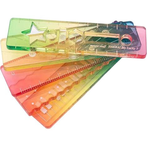 Règle de poche miniature pour carnets, outil mesure (1/5)