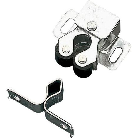 AMIG golpete n.12 zincado bolsa 8 , Golpete zincado Mod 12 Amig Golpete de acero zincado tipo lira Con rodillos de goma Idel para el cierre de puertas de armario Bo (1/2)