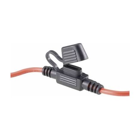 Tru Components – Porte-fusible automobile 1587910 – Mini-fusible plat 30 A 32 V/DC – Câble rouge 260 mm – Démontable, 1 pc - DC 1 PC