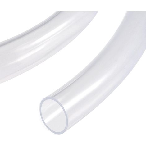 Tuyau flexible en PVC transparent pour transfert d'eau, huile, air, poudres et granulés fins - 32 mm x 38 mm x 2 m (1/5)