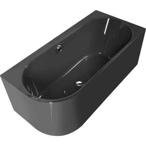 ASTRA R MONOLITH Baignoire asymétrique 160x75x60cm, gris (1/4)